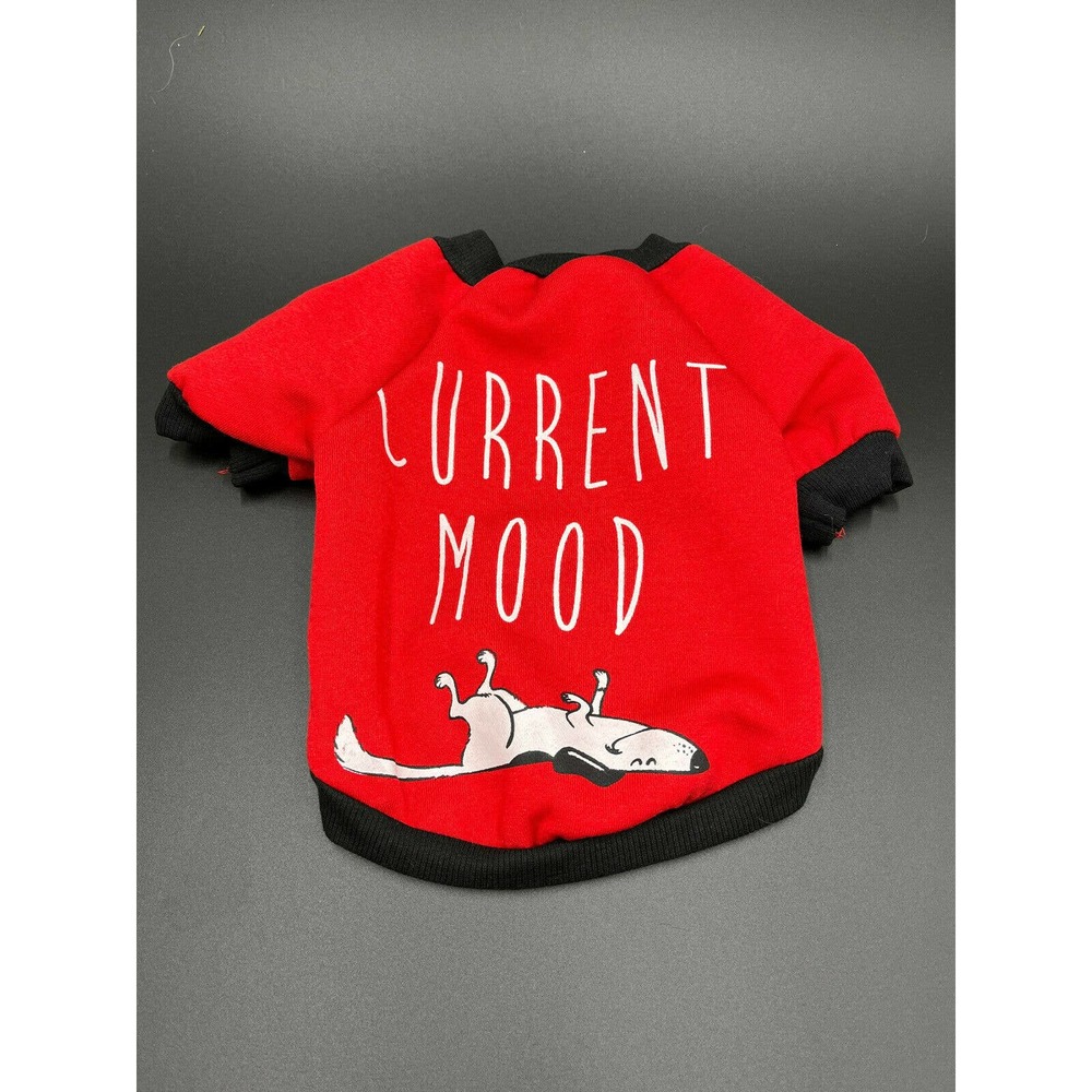 Cute Dog Current Mood Sweater Pet Clothes Puppy & Cat Apparel